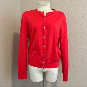 Lands’End red cardigan